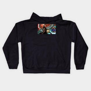 Baphomet Painting is Surrealist Style - Kids Hoodie